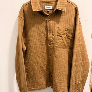 Goodfellow & Co Brown Striped Shirt XL
